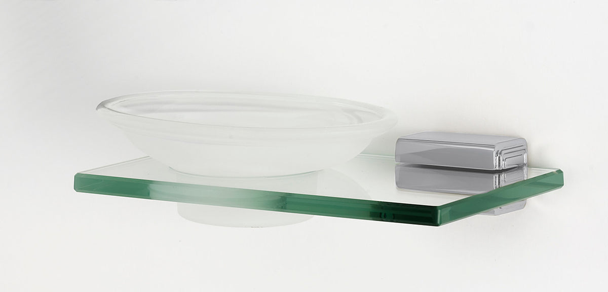 Alno A6530-PC: Cube Soap Holder w/Dish - Polished Chrome