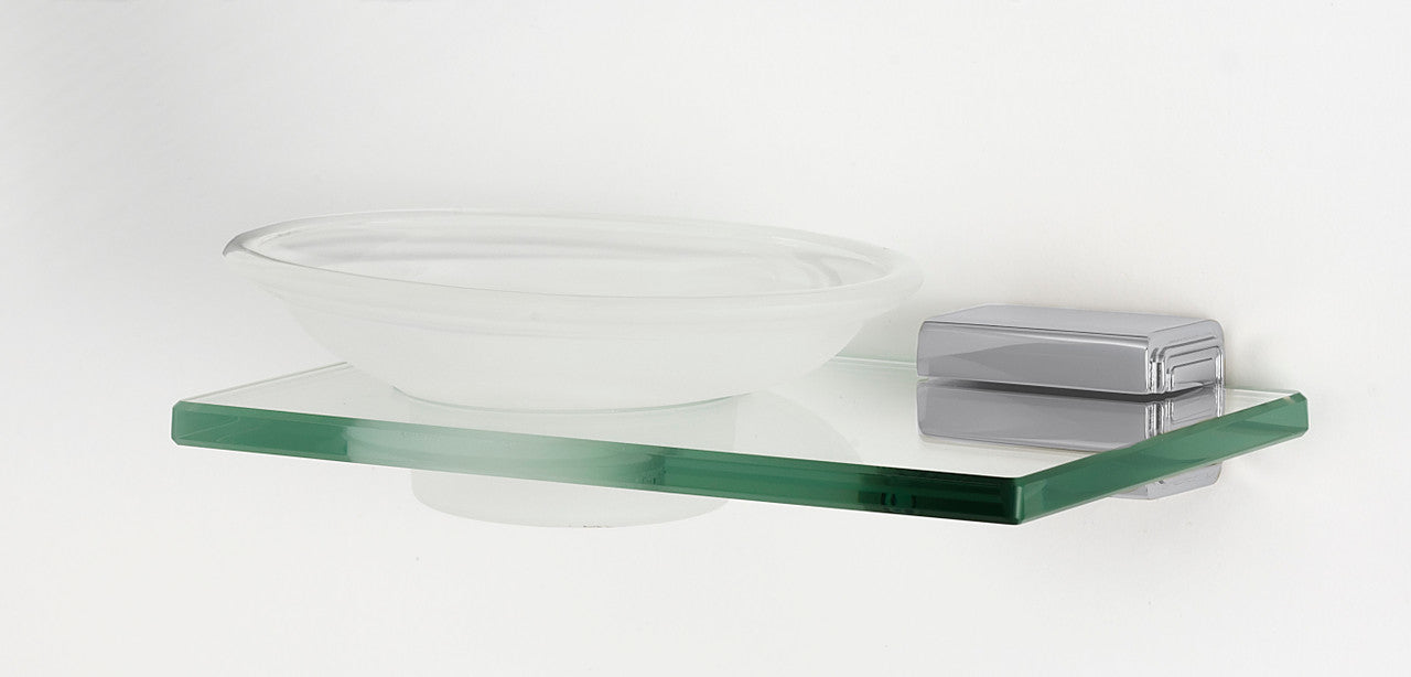 Alno A6530-PC: Cube Soap Holder w/Dish - Polished Chrome