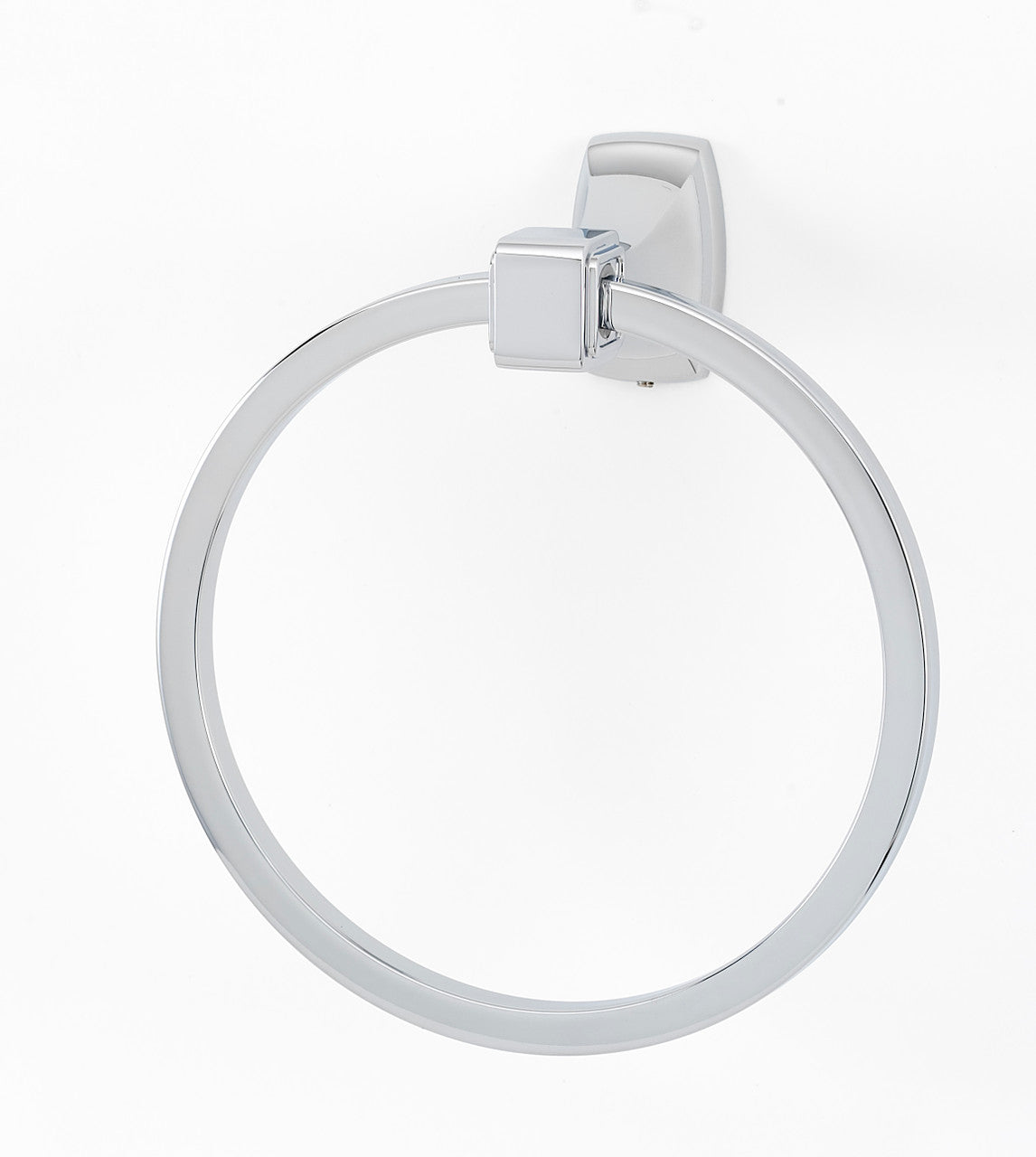 Alno A6540-PC: 6" Cube Towel Ring - Polished Chrome