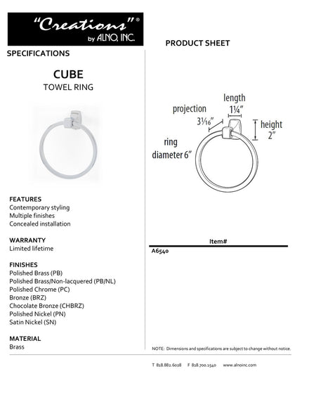Specificaton Sheet