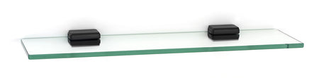 Alno A6550-18-BRZ: 18" Cube Glass Shelf w/Brackets - Bronze
