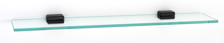 Alno A6550-24-BRZ: 24" Cube Glass Shelf w/Brackets - Bronze