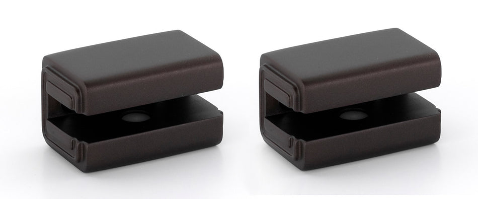 Alno A6550-CHBRZ: Cube Shelf Mounting Brackets (pair) - Chocolate Bronze