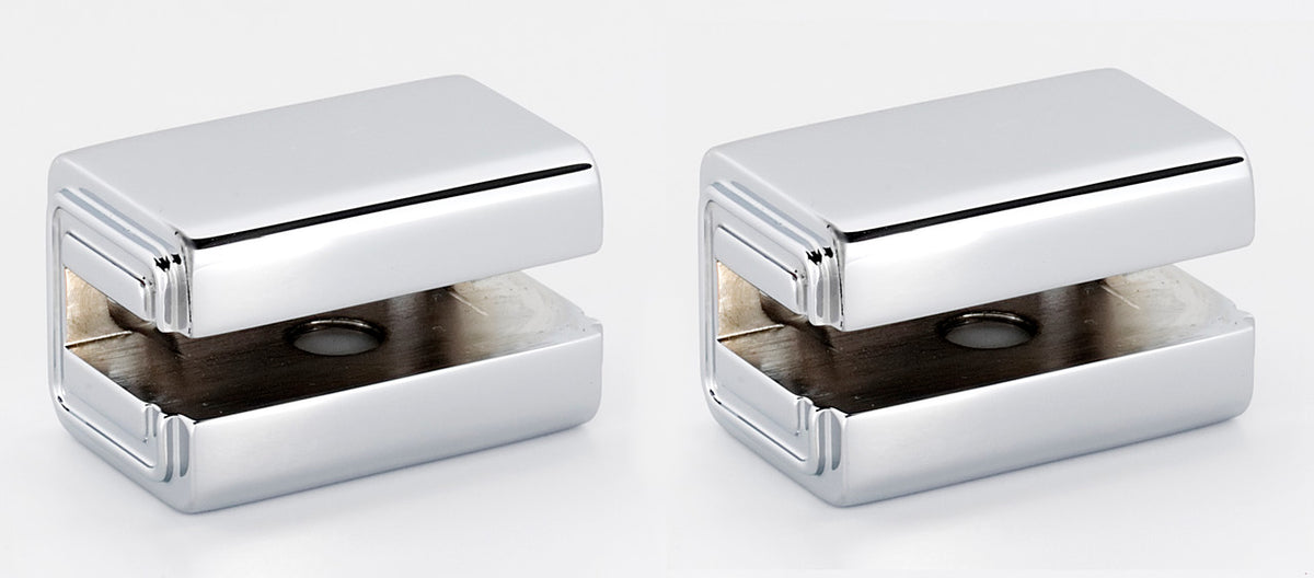 Alno A6550-PC: Cube Shelf Mounting Brackets (pair) - Polished Chrome
