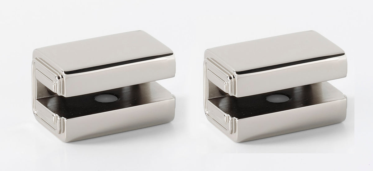 Alno A6550-PN: Cube Shelf Mounting Brackets (pair) - Polished Nickel