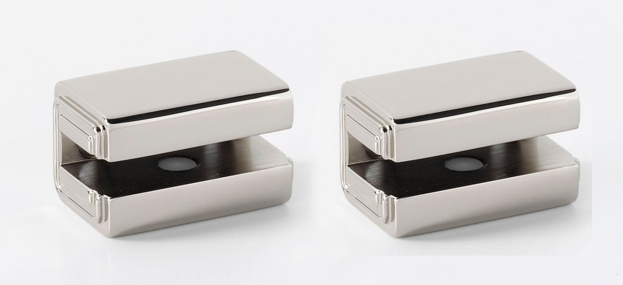 Alno A6550-PN: Cube Shelf Mounting Brackets (pair) - Polished Nickel