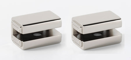 Alno A6550-PN: Cube Shelf Mounting Brackets (pair) - Polished Nickel
