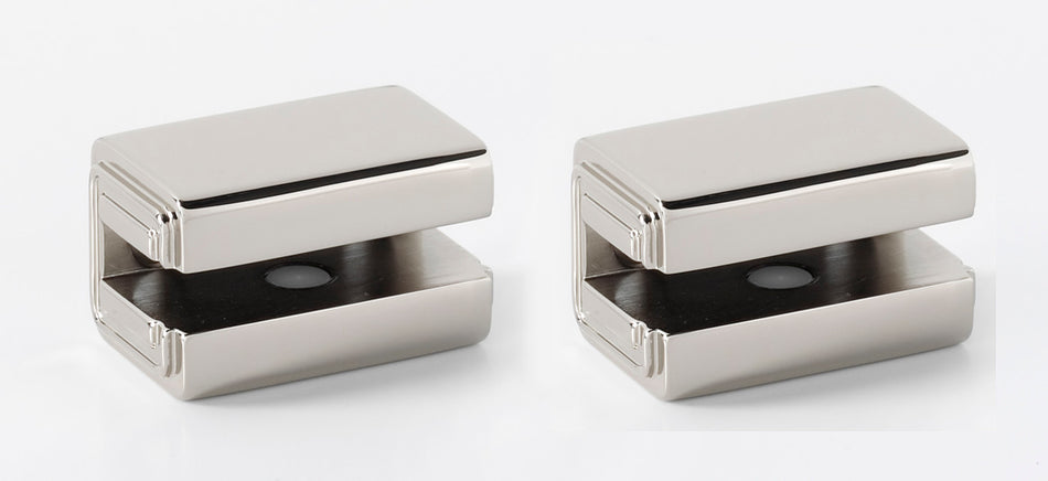 Alno A6550-PN: Cube Shelf Mounting Brackets (pair) - Polished Nickel
