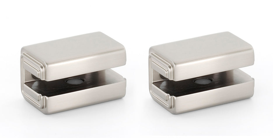 Alno A6550-SN: Cube Shelf Mounting Brackets (pair) - Satin Nickel