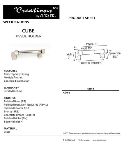 Specificaton Sheet