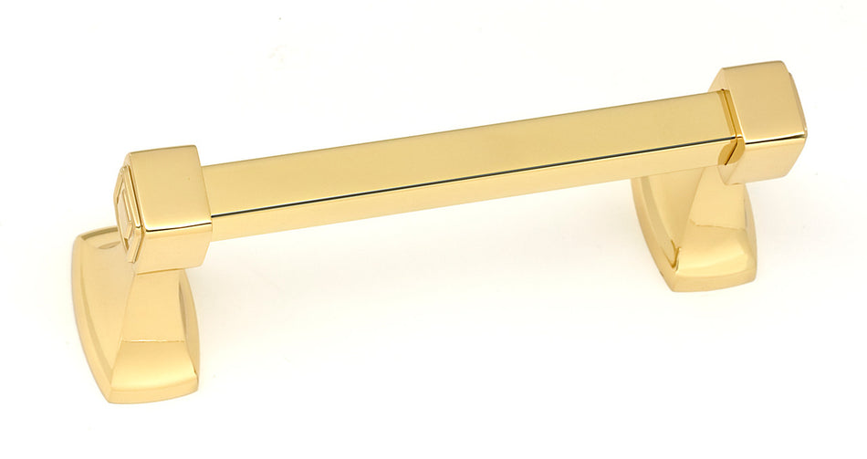 Alno A6562-PB: Cube Swing Tissue Holder - Polished Brass