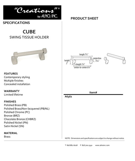 Specificaton Sheet