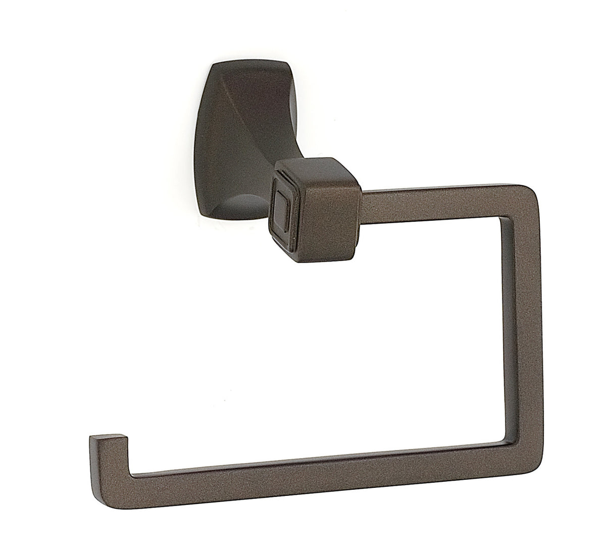 Alno A6566-CHBRZ: Cube Single Post Tissue Holder - Chocolate Bronze