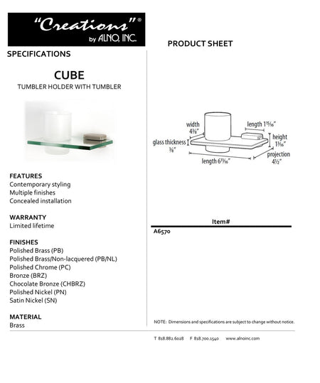 Specificaton Sheet