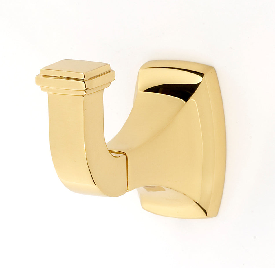 Alno A6580-PB: Cube Robe Hook - Polished Brass