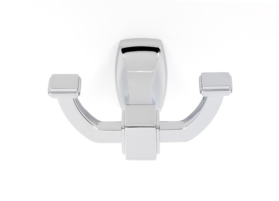 Alno A6584-PC: Cube Double Robe Hook - Polished Chrome