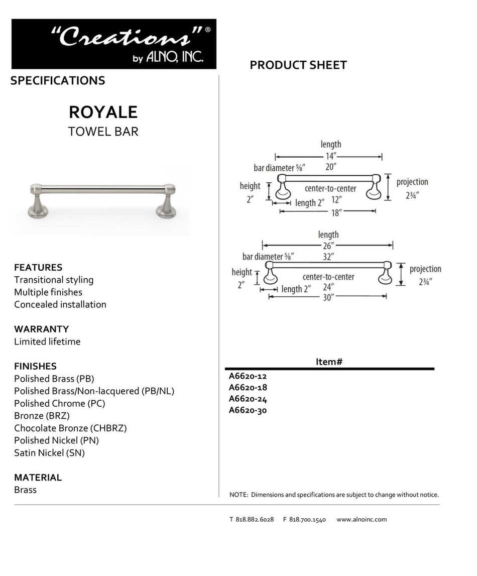 Specificaton Sheet