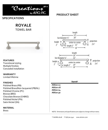 Specificaton Sheet