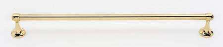 Alno A6620-24-PB/NL: 24" cc Royale Towel Bar - Unlacquered Brass