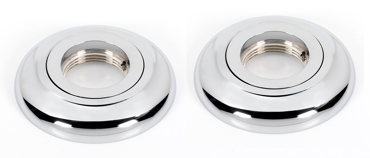 Alno A6624-PC: Royale Grab Bar Mounting Brackets (pair) - Polished Chrome
