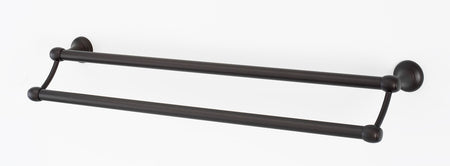 Alno A6625-24-CHBRZ: 24" cc Royale Double Towel Bar - Chocolate Bronze