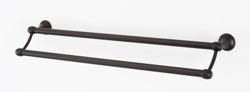 Alno A6625-24-CHBRZ: 24" cc Royale Double Towel Bar - Chocolate Bronze