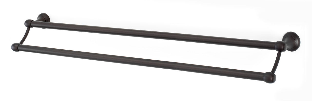 Alno A6625-30-CHBRZ: 30" cc Royale Double Towel Bar - Chocolate Bronze