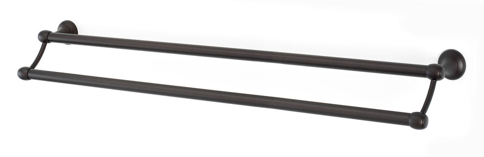 Alno A6625-30-CHBRZ: 30" cc Royale Double Towel Bar - Chocolate Bronze