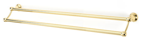 Alno A6625-30-PB: 30" cc Royale Double Towel Bar - Polished Brass