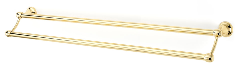 Alno A6625-30-PB: 30" cc Royale Double Towel Bar - Polished Brass