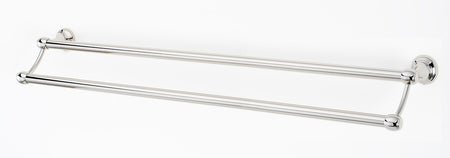 Alno A6625-30-PN: 30" cc Royale Double Towel Bar - Polished Nickel