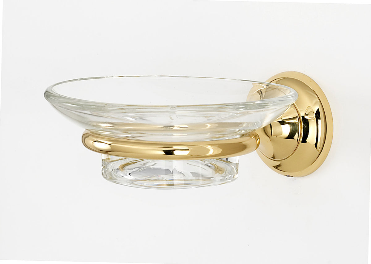 Alno A6630-PB: Royale Soap Holder w/Dish - Polished Brass