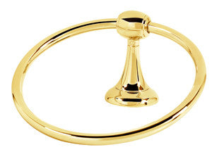 Alno A6640-PB: Royale Towel Ring - Polished Brass