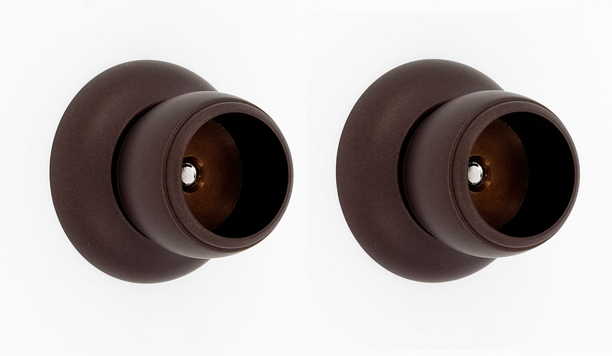 Alno A6646-CHBRZ: Royale Shower Rod Mounting Brackets (pair) - Chocolate Bronze