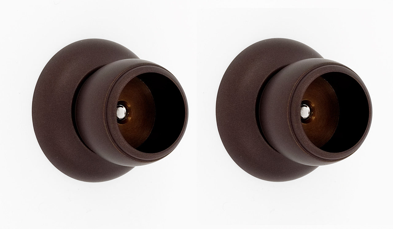 Alno A6646-CHBRZ: Royale Shower Rod Mounting Brackets (pair) - Chocolate Bronze