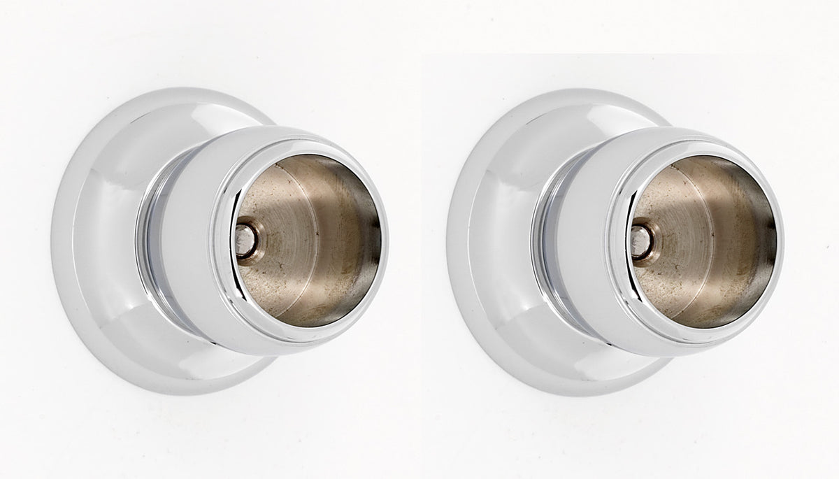 Alno A6646-PC: Royale Shower Rod Mounting Brackets (pair) - Polished Chrome