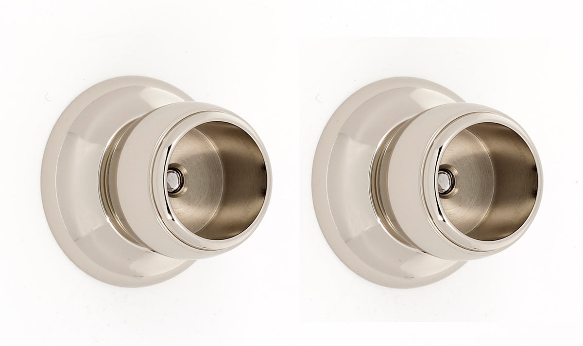 Alno A6646-PN: Royale Shower Rod Mounting Brackets (pair) - Polished Nickel