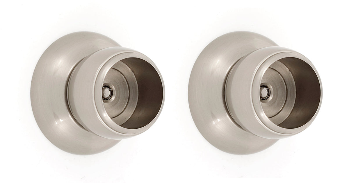 Alno A6646-SN: Royale Shower Rod Mounting Brackets (pair) - Satin Nickel