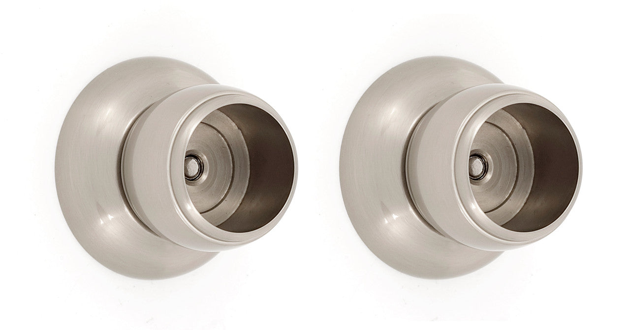 Alno A6646-SN: Royale Shower Rod Mounting Brackets (pair) - Satin Nickel