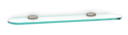 Alno A6650-18-SN: 18" Royale Glass Shelf w/Brackets - Satin Nickel