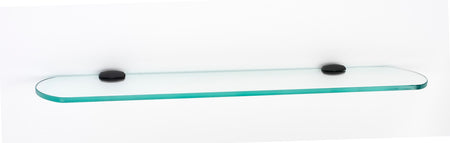 Alno A6650-24-BRZ: 24" Royale Glass Shelf w/Brackets - Bronze