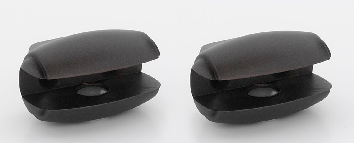 Alno A6650-CHBRZ: Royale Shelf Mounting Brackets (pair) - Chocolate Bronze