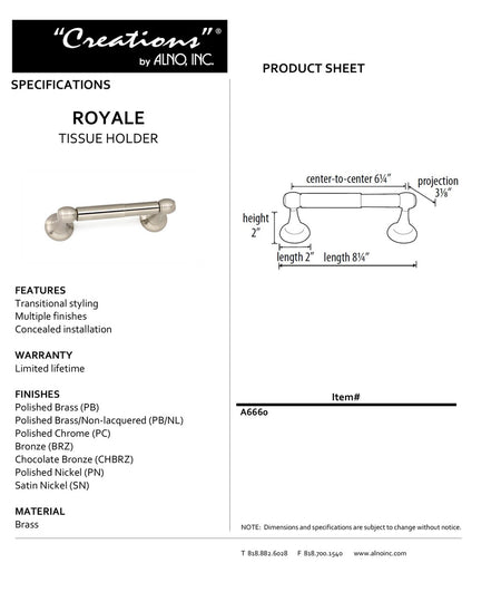 Specificaton Sheet