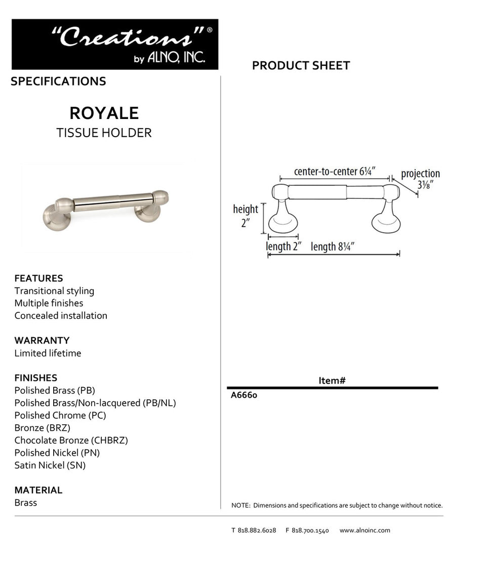 Specificaton Sheet