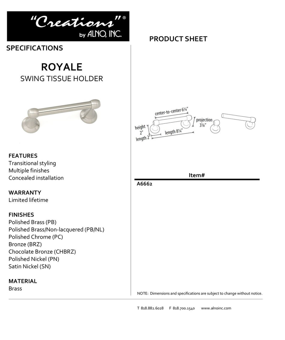Specificaton Sheet