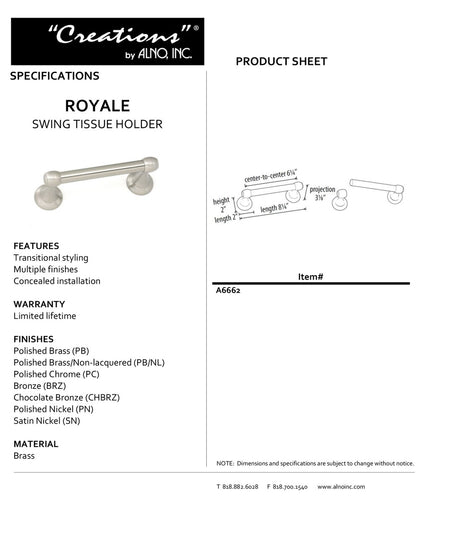 Specificaton Sheet