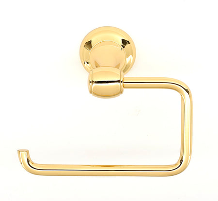 Alno A6666-PB/NL: Royale Single Post Tissue Holder - Unlacquered Brass