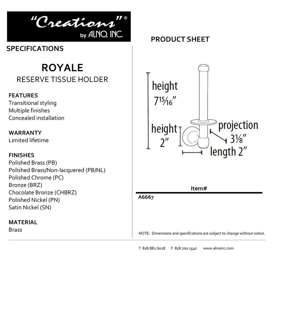 Specificaton Sheet