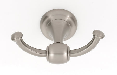 Alno A6684-SN: Royale Double Robe Hook - Satin Nickel