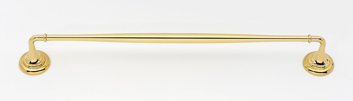 Alno A6720-18-PB: 18" cc Charlie's Collection Towel Bar - Polished Brass